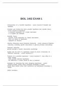 BIOL 1402 EXAM 1