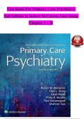 Primary Care Psychiatry&comma; 2nd Edition TEST BANK by Robert McCarron&comma; Glen Xiong&comma; Verified Chapters 1 - 26&comma; Complete Newest Version