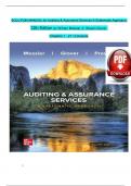 Solution Manual For Auditing & Assurance Services&colon; A Systematic Approach&comma; 12th Edition By William Messier Jr&comma; Steven Glover&comma; Verified Chapters 1 - 21&comma; Complete Newest Version
