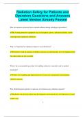 Radiation Safety Bundled Exams Questions and Answers Multiple Versions Latest Updates &lpar;2024&sol;2025&rpar; &lpar;Complete&comma; Accurate&comma; and Verified&rpar;