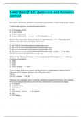 Labs Quiz &lpar;7-12&rpar; Questions and Answers correct