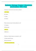 Radiation Biology Bundled Exams Questions and Answers Latest Versions &lpar;2024&sol;2025&rpar; &lpar;Complete and Accurate&rpar;