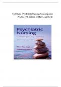 Test Bank - Psychiatric Nursing&colon; Contemporary Practice&comma; 7th Edition &lpar;Ann Boyd&comma;&rpar;&comma; Chapter 1-43 &vert; All Chapters&vert;&vert; 2025 Updated&period;