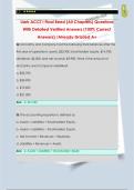 Uark ACCT I Final Reed &lpar;All Chapters&rpar; Questions  With Detailed Verified Answers &lpar;100&percnt; Correct  Answers&rpar; &sol;Already Graded A&plus;