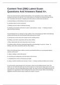 Content Test &lpar;206&rpar; Latest Exam Questions And Answers Rated A&plus;&period;