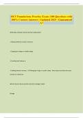 OCI Foundations Practice Exam &vert;100 Questions with 100&percnt; Correct Answers &vert; Updated 2025 &vert; Guaranteed A&plus;