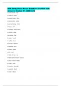 SHP Study Guide Exam Questions Verified with Answers Graded A&plus; 2025&sol;2026