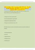 OCI Architect 2021 Associate &lbrack;1Z0-1072-21&rsqb; - Practice Exam Questions with 100&percnt; Correct Answers &vert; Updated 2025 &vert; Guaranteed A&plus;