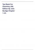 Test Bank For Chemistry 6th Edition By Julia Burdge Chapter 1-25&vert;&vert;2025