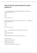 SM 1 Final SG well answered to pass graded A&plus;
