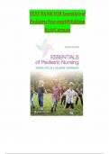Test Bank for Essentials of Pediatric Nursing 4th Edition by Kyle Carman &ndash; Complete Chapter-by-Chapter Questions & Answers