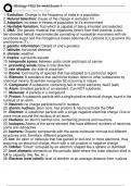 Biology 1402 dr&period; held exam 1 latest update graded a&plus;