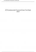 ATI Fundamentals Proctored Exam Test Bank 2024&excl; 100&percnt; CORRECT ANSWERS
