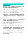 WALDEN UNIVERSITY NRNP 6645&sol;NRNP6645 PSYCHOTHERAPY PRACTICE EXAM EVALUATION 2025&sol;2026 QUESTIONS WITH ANSWERS GRADED A&plus;
