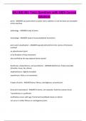 ASU BIO 201- Test&vert; Questions with 100&percnt; Correct Solutions