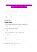 ASU BIO 201 Exam Study Material &plus; Questions with 100&percnt; Correct Solutions