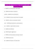 ASU BIO 201- Terminology&vert; Questions with 100&percnt; Correct Solutions