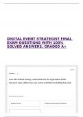 DIGITAL EVENT STRATEGIST FINAL EXAM QUESTIONS WITH 100&percnt; SOLVED ANSWERS&comma; GRADED A&plus; 