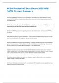 IHSA Basketball Test Exam 2025 With 100&percnt; Correct Answers