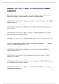 CISM EXAM 1QUESTIONS WITH VERIFIED CORRECT ANSWERS