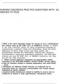 Nursing Diagnosis practice questions