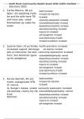 Swift River Community Health Exam With 100&percnt; Verified Solutions 2025