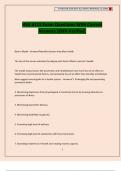 HSA 6115 Exam Questions With Correct Answers 100&percnt; Verified&period;