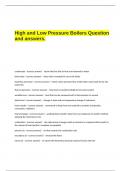 High and Low Pressure Boilers&period;