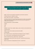 Military Science&colon; Final Exam Review Questions With Correct Answers 100&percnt; Verified&period;