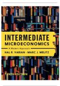 Test Bank for Intermediate Microeconomics&colon; A Modern Approach 10th  Edition by Hal R&period; Varian and Marc Melitz isbn-9781324034292All Chapters Covered Latest Guide  Graded A&plus; Success Guaranteed