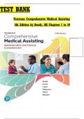 Test Bank For Pearson's Comprehensive Medical Assisting&comma; 5th Edition by Kristiana Sue M&period; Routh&comma; Diana Garza&comma; Jennifer Lam&eacute;&comma; Joseph J&period; Mistovich&comma; Jahangir Moini&comma; Jamie Nguyen Chapter 1-57