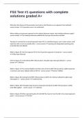 FS3 Test &num;1 questions with complete solutions graded A&plus;