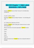 BIO 235 Chapter 1 &vert; Q&A Latest 2024&sol;2025 &vert; 100&percnt; PASS