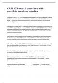 CRJS 475 exam 2 questions with complete solutions rated A&plus;