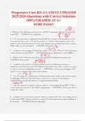Progressive Care RN A LATEST UPDATED  2025&sol;2026 Questions with Correct Solutions 100&percnt;&sol;GRADED AT A&plus; SURE PASS&excl;&excl; 