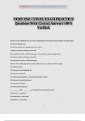 NURS 1543 - FINAL EXAM PRACTICE Questions With Correct Answers 100&percnt; Verified&period;