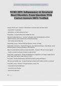 NURS 2055&colon; Inflammatory & Structural Heart Disorders&period; Exam Questions With Correct Answers 100&percnt; Verified&period;