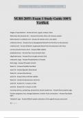 NURS 2055&colon; Exam 1 Study Guide 100&percnt; Verified