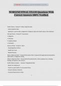 NURS1543 FINAL EXAM Questions With Correct Answers 100&percnt; Verified&period;