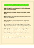 ITIL FINAL EXAM REVIEW WITH SOLUTIONS