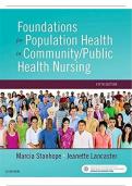 Foundations for Population Health in Community Public Health Nursing 5th Edition Stanhope Test Bank