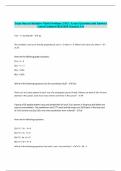 Texas Success Initiative Math Problems &lpar;TSI&rpar; &vert; Actual Questions and Answers Latest Updated 2024&sol;2025 &lpar;Graded A&plus;&rpar;