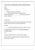 role of the nurse 2050 Questions With Complete Solutions