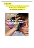 Test Bank for Abnormal Child and Adolescent Psychology&comma; 9th Edition by Allen C&period; Israel&period;pdf
