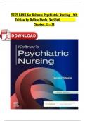 TEST BANK For Keltners Psychiatric Nursing&comma; 9th Edition By Debbie Steele&comma; Verified Chapters 1 - 36&comma; Complete Newest Version