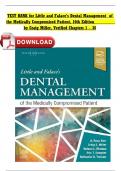 TEST BANK For Little and Falace's Dental Management of the Medically Compromised Patient&comma; 10th Edition by Craig Miller&comma; Verified Chapters 1 - 30&comma; Complete Newest VersionTEST BANK For Little and Falace's Dental Management of the Medically Com