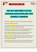 CSE 2221 MIDTERM 2 ACTUAL 2025&sol;2026 QUESTIONS AND 100&percnt; CORRECT ANSWERS