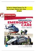 Test Bank For Prehospital Emergency Care 12th Edition By Joseph J&period; Mistovich&comma; Keith J&period; Karren &vert;All Chapters&comma;