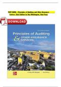 TEST BANK - Principles of Auditing and Other Assurance Services 22nd Edition by Ray Whittington&comma; Kurt Pany&vert; Complete Verified Chapter's
