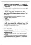 NURS 8022 Reproductive test q-s with 100- correct answers already graded A&plus;